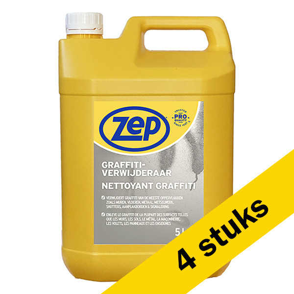 Zep Aanbieding: Zep graffitiverwijderaar (4 jerrycans van 5 liter)  SZE00054 - 1