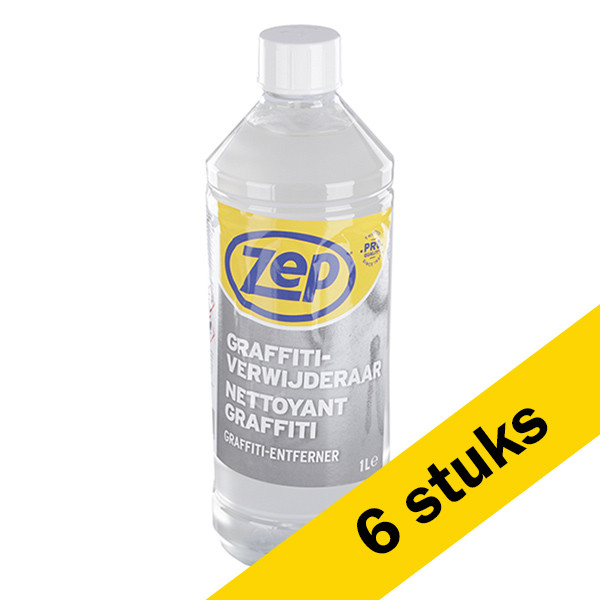 Zep Aanbieding: Zep graffitiverwijderaar (6 flessen van 1 liter)  SZE00048 - 1