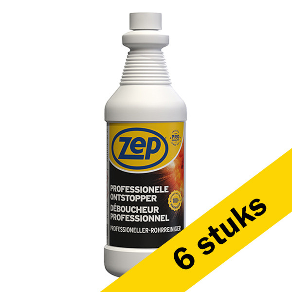 Zep Aanbieding: Zep professionele ontstopper (6 flessen van 1 liter)  SZE00012 - 1