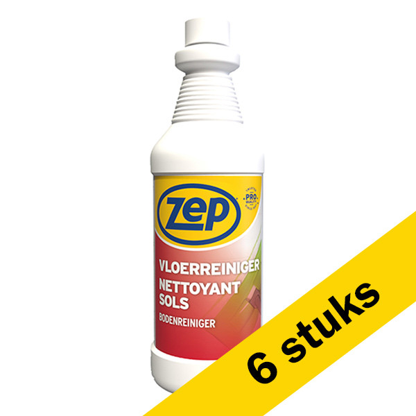 Zep Aanbieding: Zep vloerreiniger (6 flessen van 1 liter)  SZE00032 - 1