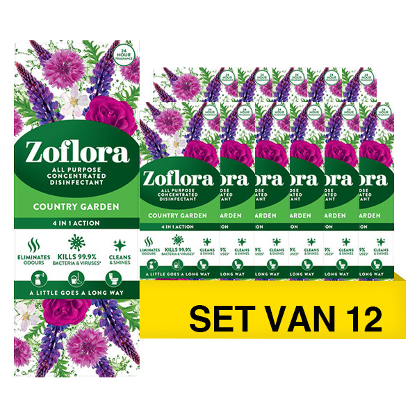 Aanbieding: Zoflora allesreiniger concentraat - Country Garden (12 x 120 ml) SZO00020 - 1