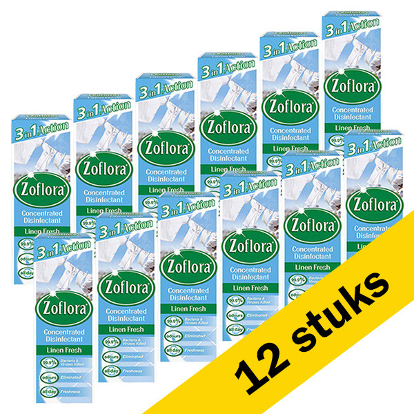 Zoflora Aanbieding: Zoflora allesreiniger concentraat - Linnen Fresh (12 x 120 ml)  SZO00018 - 1