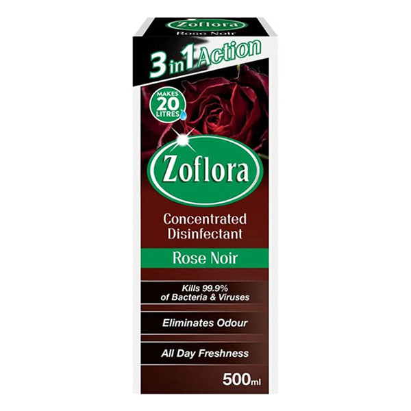 Zoflora allesreiniger concentraat Rose Noir (500 ml) Zoflora 123schoon.nl