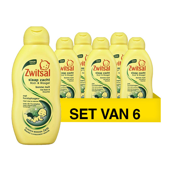 Zwitsal Aanbieding: Zwitsal Bad En Wasgel Eucalyptus (6 flessen - 1900 ml)  SZW00056 - 1