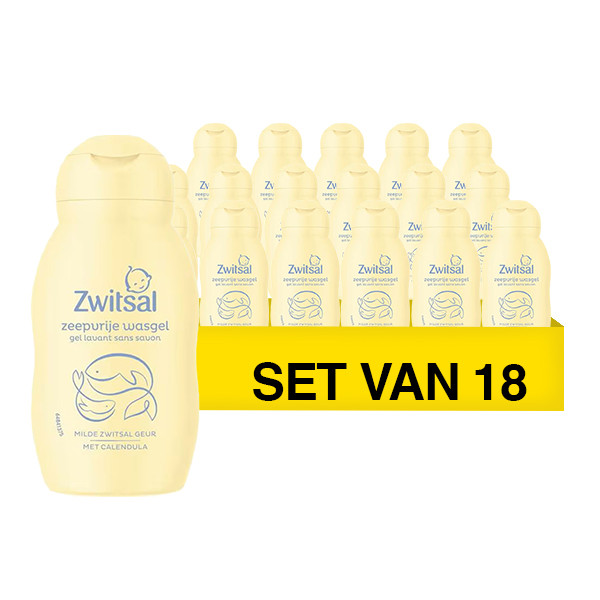 Aanbieding: Zwitsal Mini Wasgel Zeepvrij (18 stuks à 75 ml) SZW00144 - 1