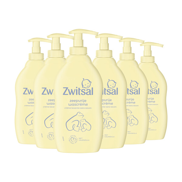 Aanbieding: Zwitsal Zeepvrije Wascrème (6 stuks à 400 ml) SZW00121 - 2