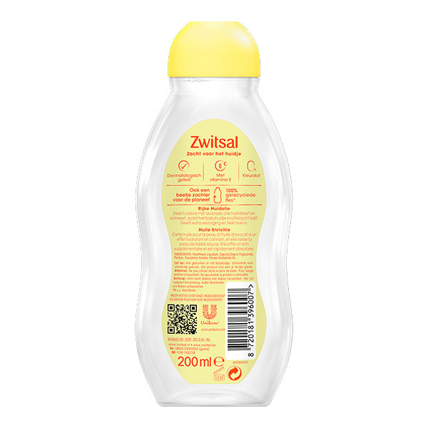 Zwitsal Baby Rijke Huidolie (200 ml) SZW00132 - 2