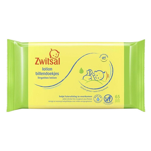 Zwitsal Lotion Billendoekjes (12 x 65 stuks) SZW00152 - 1