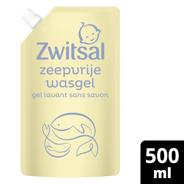 Zwitsal Zeepvrije Wasgel Navulverpakking (500 ml) SZW00108 - 5