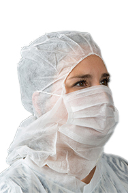 Beschermkap met mondmasker