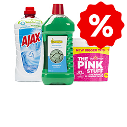 Schoonmaakmiddelen aanbieding