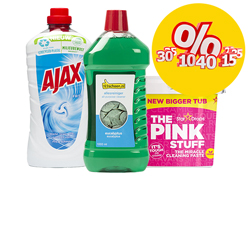 Schoonmaakmiddelen aanbieding