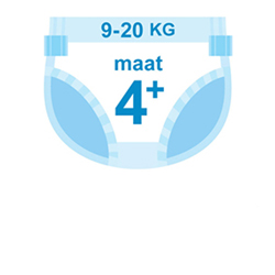Luiers maat 4+