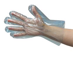 Blauwe LDPE handschoenen