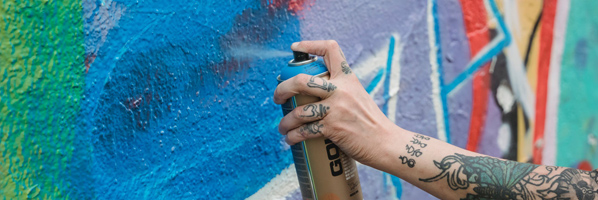 Graffiti vlekken verwijderen