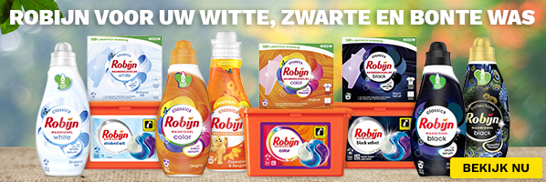 Alles van Robijn voor de witte, zwarte en bonte was