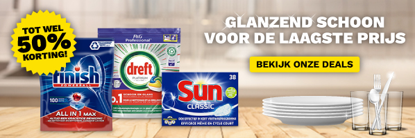 Vaatwastabletten in de aanbieding