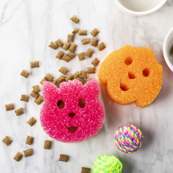 Scrub Daddy Scrub Daddy Dog Edition Oranje Scrub Daddy 123schoon.nl