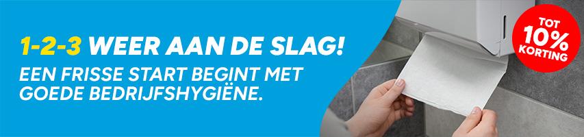 1-2-3 Weer aan de slag - professionele bedrijfshygiëne met korting