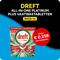 Dreft All-in-One Platinum Plus vaatwastabletten Dreft All-in-One Platinum Plus vaatwastabletten