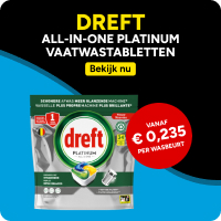 Dreft All-in-One Platinum vaatwastabletten Dreft All-in-One Platinum vaatwastabletten
