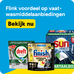 Tot 60% korting op vaatwasmiddelaanbiedingen