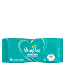 20% korting op de Pampers billendoekjes Fresh Clean
