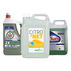 15% korting op professionele afwasmiddelen