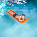 Swim Essentials opblaasbaar luchtbed oranje met glitters