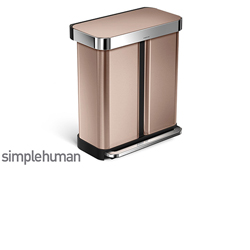 Simplehuman duo prullenbak